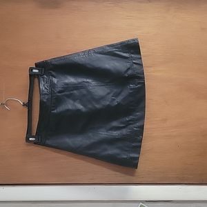 Leather mini skirt by J Crew